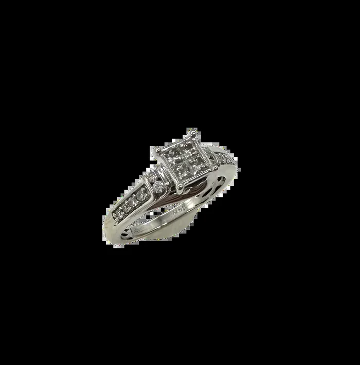 1/3 CTW Diamond Quad Ring