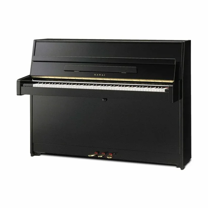 2023 Kawai K15 43.3″ Continental Upright Piano | Ebony Polish | Used