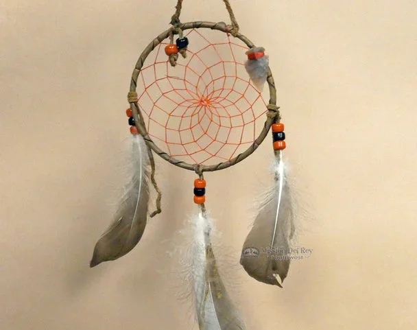 4″ Native American Dream Catcher – Red