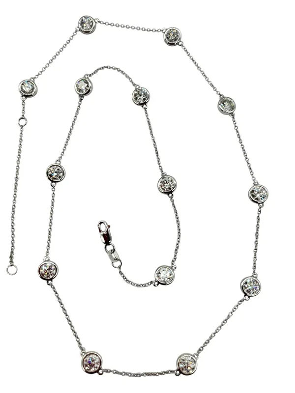 5 Carat Total Weight Lab Grown Diamond Necklace