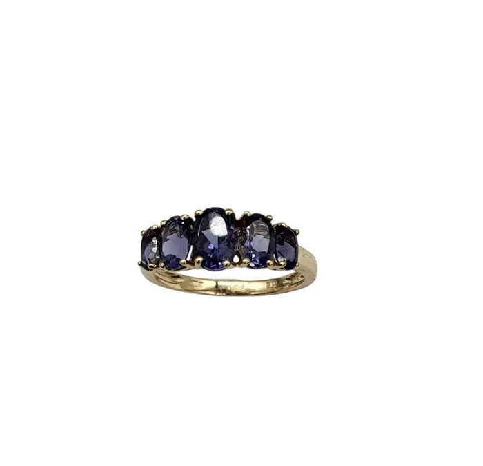 5 Inline Tanzanite Ring