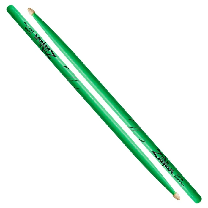 5A Acorn Neon Green Drumsticks