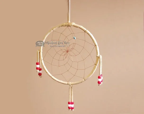 6″ Native American Deer Skin Dream Catcher