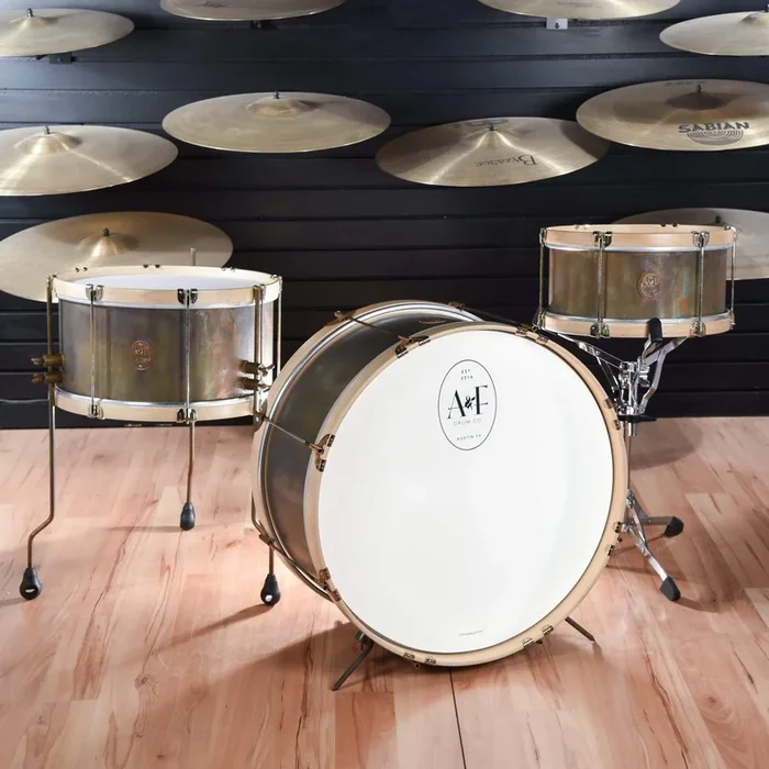 A&F Drum Co. 13/16/22 3pc Single Tension Drum Kit w/Internal Snares on Toms