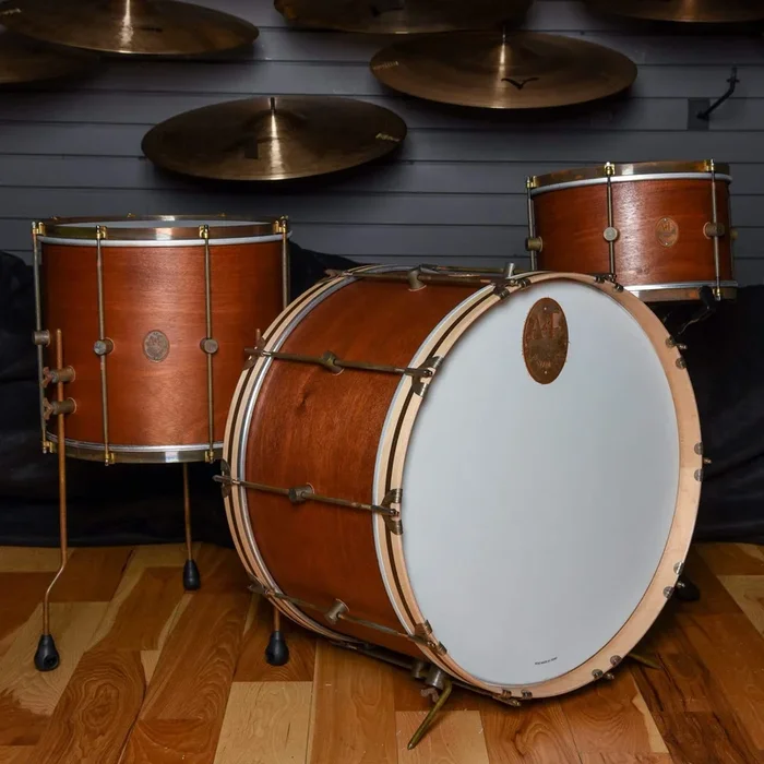 A&F Drum Co. 13/16/24 3pc. Mahogany Club Drum Kit