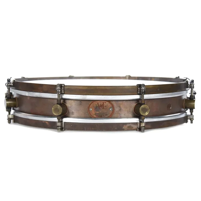 A&F Drum Co. 3×16 Copper 8-Lug Snare Drum w/Copper Hoops