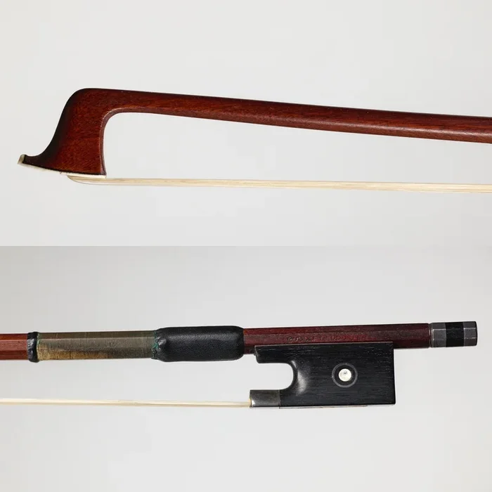 A Good Silver Mounted Violin Bow By Rudolf Neudorfer