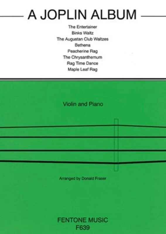 A Joplin Album for Violin and Piano (Fentone)