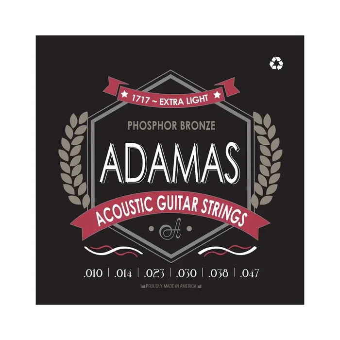 Adamas Acoustic Guitar Strings Extra Light .010 – .047