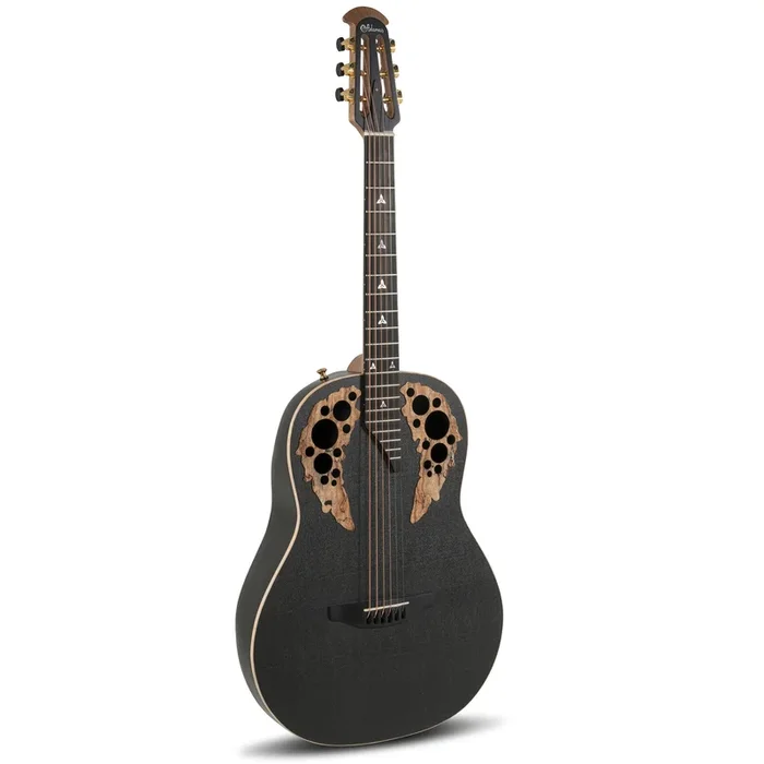 Adamas E-Acoustic Guitar U581T-SPM, MS/Mid/Non-Cutaway, Black Satin Coppper Metal Flake