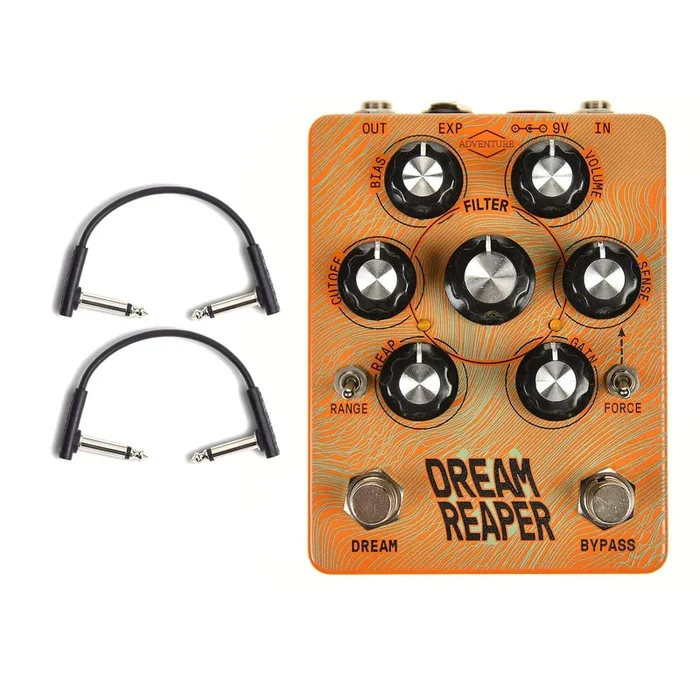 Adventure Audio Dream Reaper Fuzz Modulation Machine w/RockBoard Flat Patch Cables Bundle
