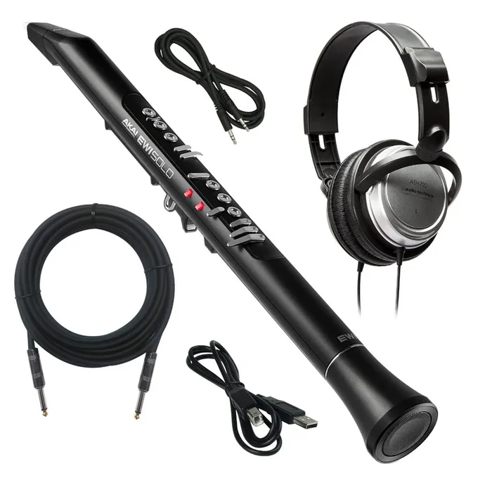 Akai Professional EWI Solo Electronic Wind Instrument BONUS PAK