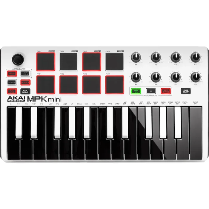 Akai Professional MPK Mini MKIII 25-key Keyboard Controller – S.E. White