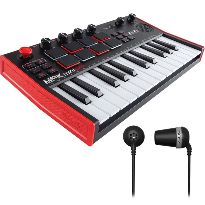Akai Professional MPK Mini Play Mk3 Keyboard with Built-In Speaker BONUS PAK