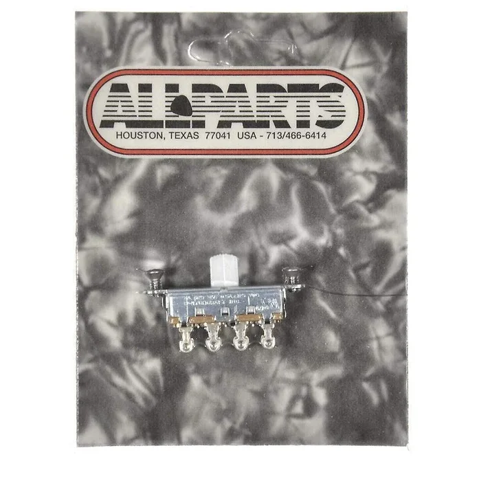 Allparts White On-Off-On Slide Switch