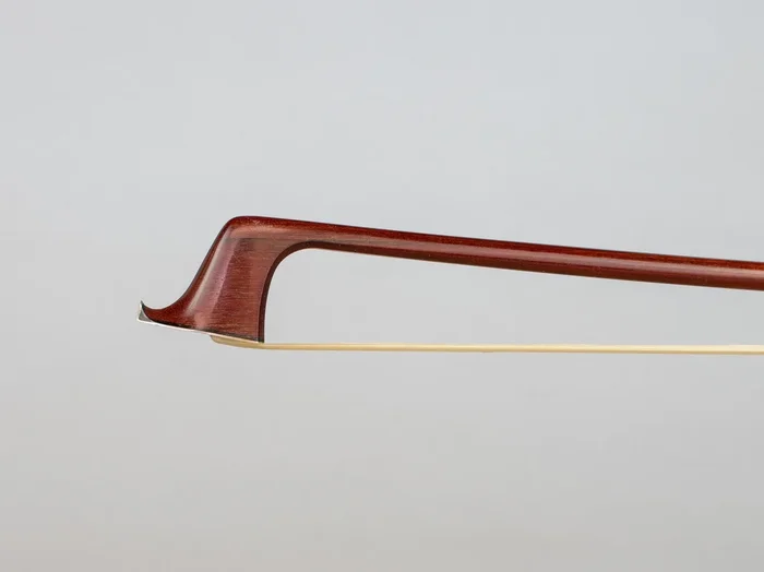 Andrea PROIETTI round Pernambuco cello bow, silver mounted, personal model, 81.4 g, ITALY