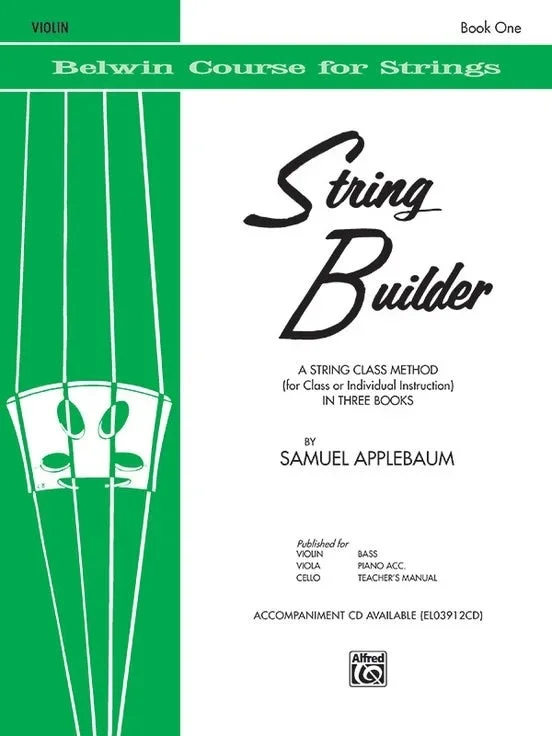 Applebaum: String Builder, Book One (violin) Belwin Course for Strings