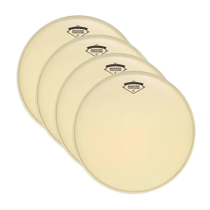 Aquarian 14″ Modern Vintage II Batter Drum Head (4 Pack Bundle)