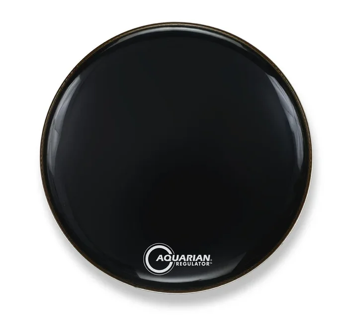 Aquarian Drumheads RF22BK Regulator Black 22″ Bass Drum Head