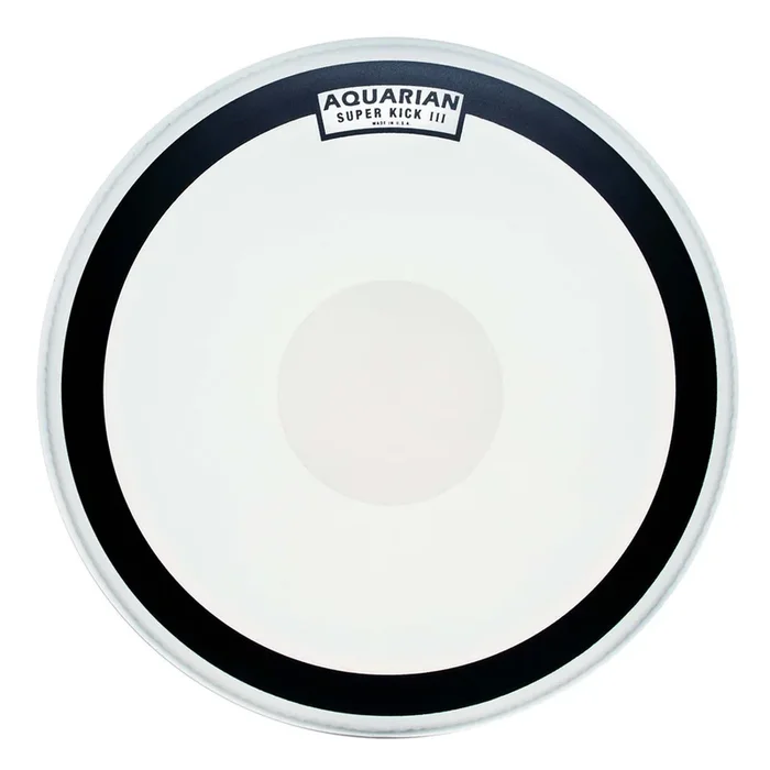 Aquarian Drumheads SKIII20 Super-Kick III Single 20″ Bass Drum Head with Dot