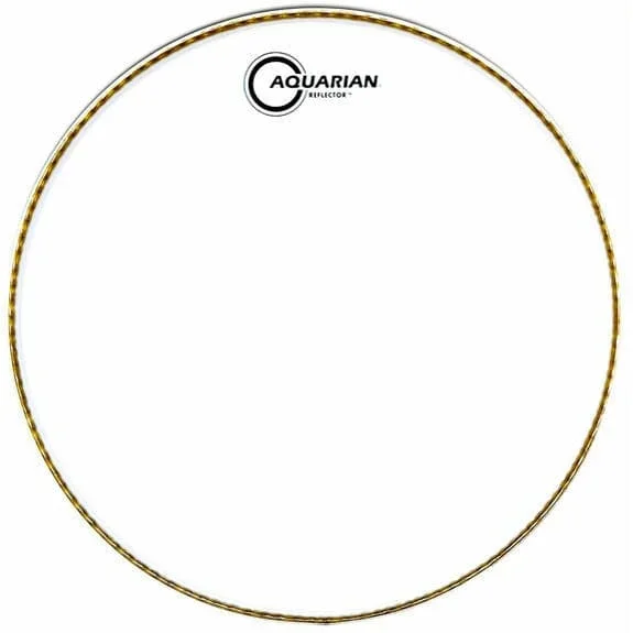 Aquarian Ice White Reflector Bass Drumhead 20″