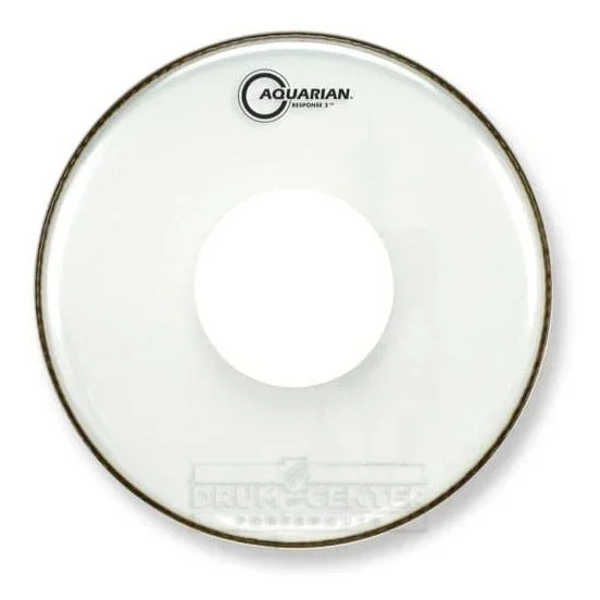 Aquarian Response 2 Clear Power Dot Drumhead 18″