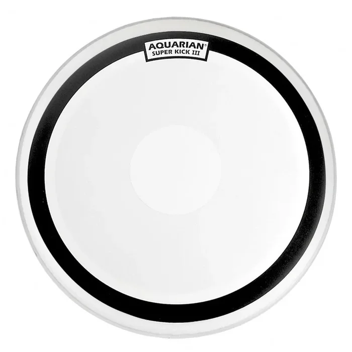Aquarian SKIII22 22″ Super-Kick 3 Coated 1ply w/Power Dot White