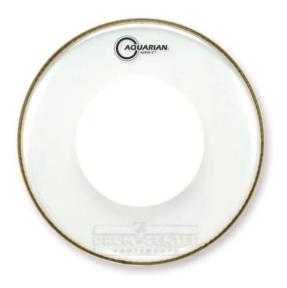 Aquarian Super 2 Clear Power Dot Drumhead 6″