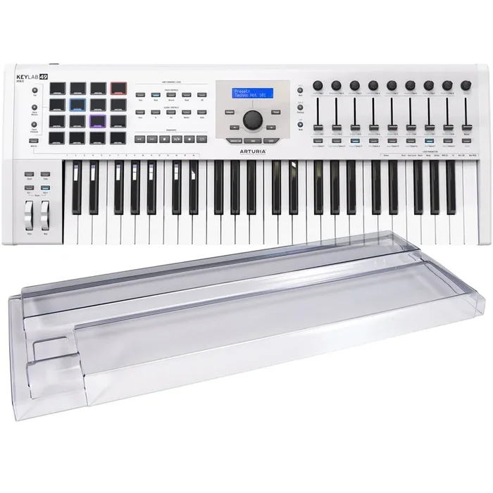 Arturia KeyLab MkII 49 MIDI/USB/CV Controller – White DECKSAVER KIT