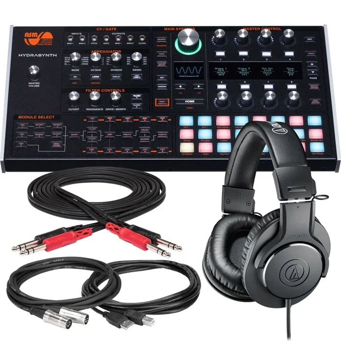 ASM Hydrasynth Desktop/Rack Polyphonic Wavemorphing Synthesizer STUDIO KIT