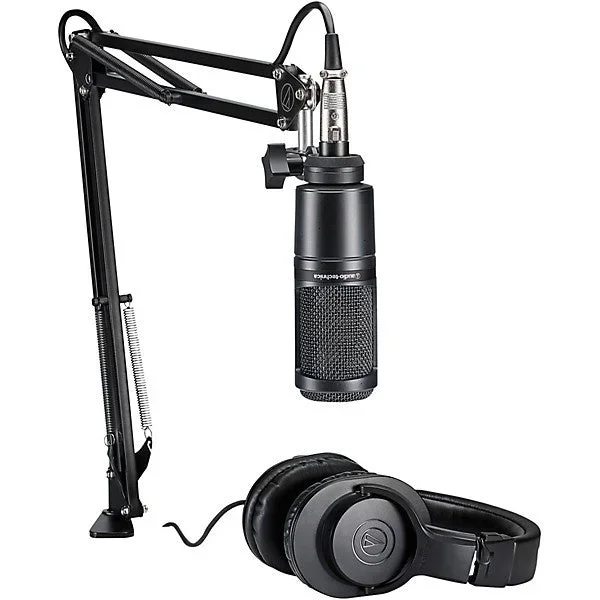 Audio-Technica AT2020USB+PK Streaming Podcasting Pack – AT2020PK
