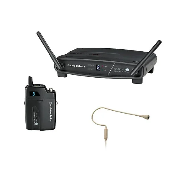 Audio-Technica ATW-1101/H92-TH Wireless Headworn Microphone System – 042005175390