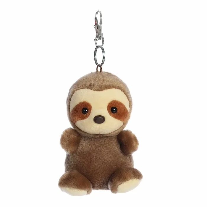 Aurora slomo sloth clip on bag charm