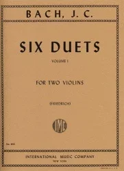 Bach, J.C. (Friedrich): Six Duets, Volume I (two violins) IMC