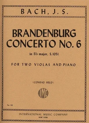 Bach, J.S.: Brandenburg Concerto #6 (2 violas & piano)