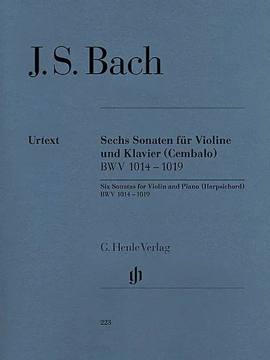 Bach, J.S. (Eppstein, ed.): 6 Sonatas, BWV 1014-1019, urtext (violin and piano)
