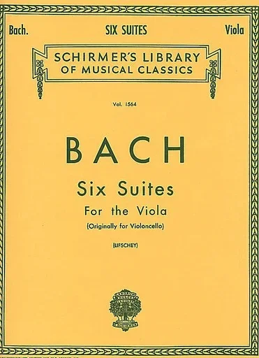 Bach, J.S. (Lifschey): Six Cello Suites transcribed for the Viola