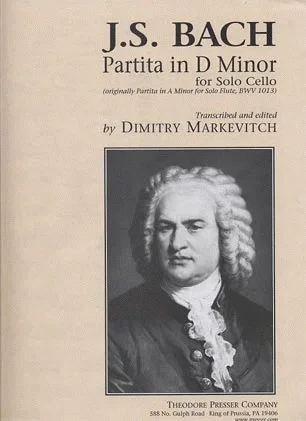 Bach, J.S. (Markevitch): Partita in D minor, BWV1013 – TRANSCRIBED (cello) Theodore Presser