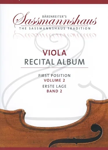 Barenreiter (Lusk/Sassmannshaus): (collection/score/parts) Viola Recital Album, Vol.2 – ARRANGED (viola & piano/2 violas) Barenreiter