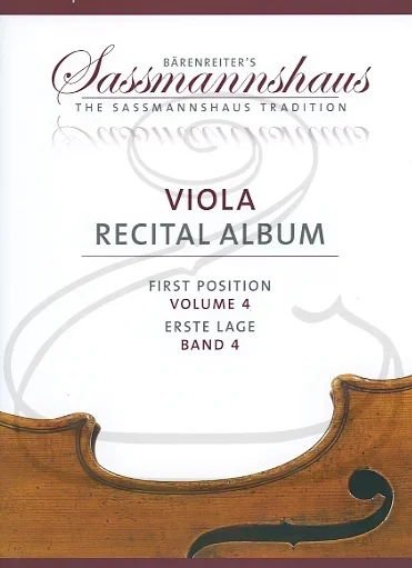 Barenreiter (Lusk/Sassmannshaus): (collection/score/parts) Viola Recital Album, Vol.4 – ARRANGED (viola & piano/2 violas) Barenreiter