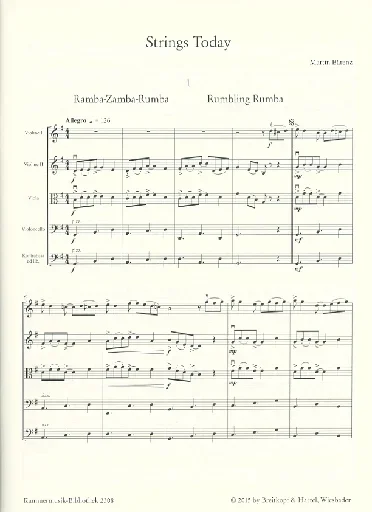 Bärenz, Martin: Nine Peppy Encores for Young String Players, w/ CD for parts
