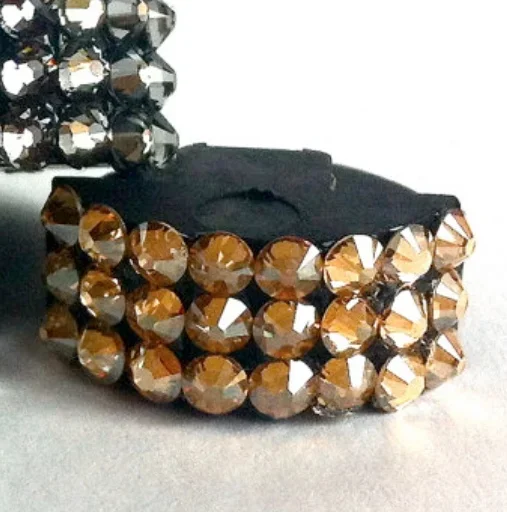 Baroque Bling Viola Mute ”Golden” Swarovski Crystals