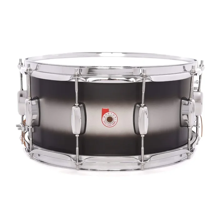 Barton Drum Co. 6.5×14 Beech Snare Drum Gray/Black Duco