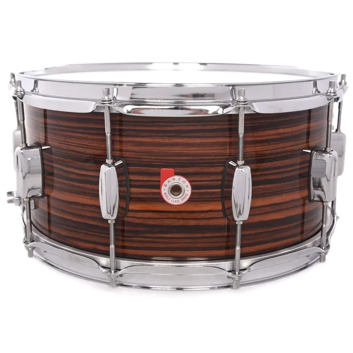 Barton Drum Co. 6.5×14 Beech Snare Drum Tigerwood