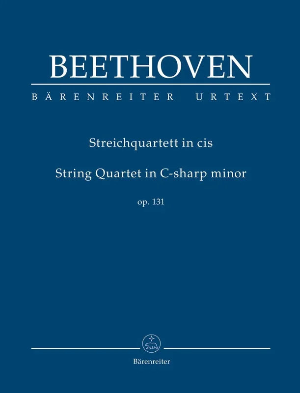 Beethoven (Del Mar): String Quartet, Op. 131, Urtext (study score) Barenreiter