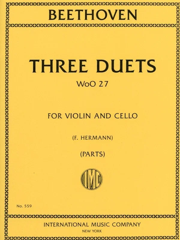 Beethoven, L.van (Hermann): Three Duets WoO 37 (Violin & Cello), International
