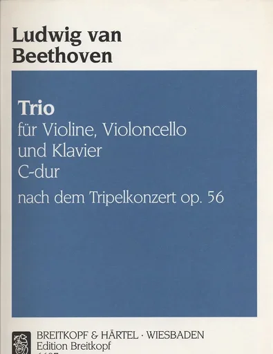 Beethoven, L. van: Trio in C major from the Triple Concerto Op. 56 (violin, cello & piano)