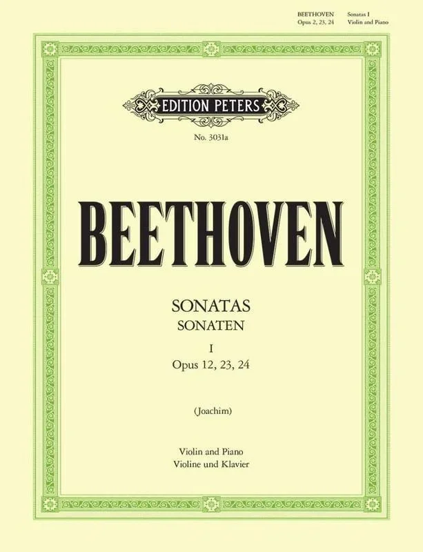 Beethoven, Sonatas for Violin and Piano Book 1 (Peters)