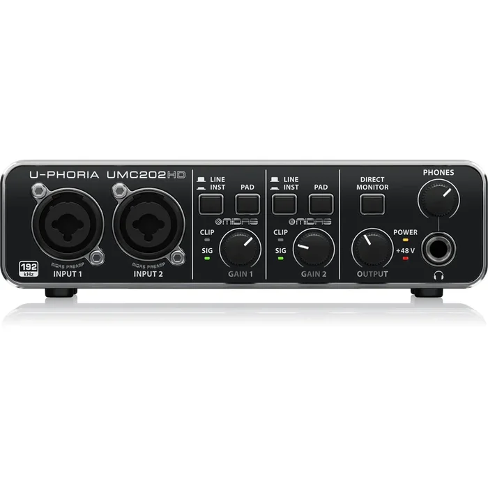 Behringer U-PHORIA UMC202HD – USB 2.0 Audio Interface