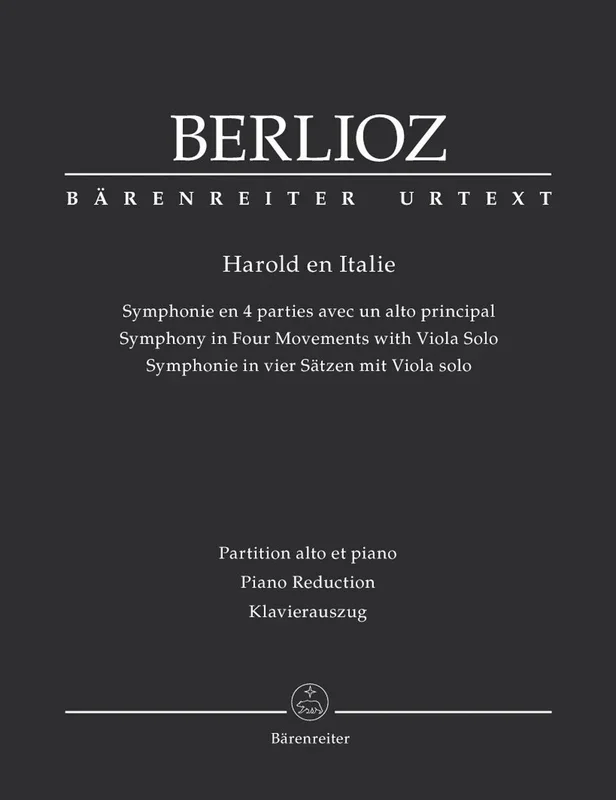 Berlioz (Banks/Macdonald): Harold in Italy – URTEXT (viola & piano reduction) Barenreiter